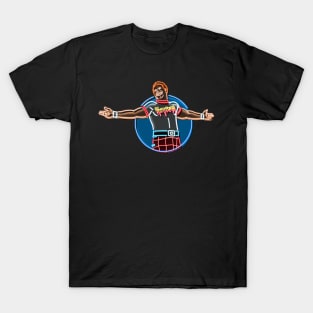 Roddy piper neon bg T-Shirt